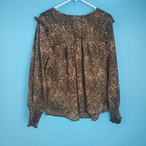 Kori America Size Medium Long Sleeve Blouse